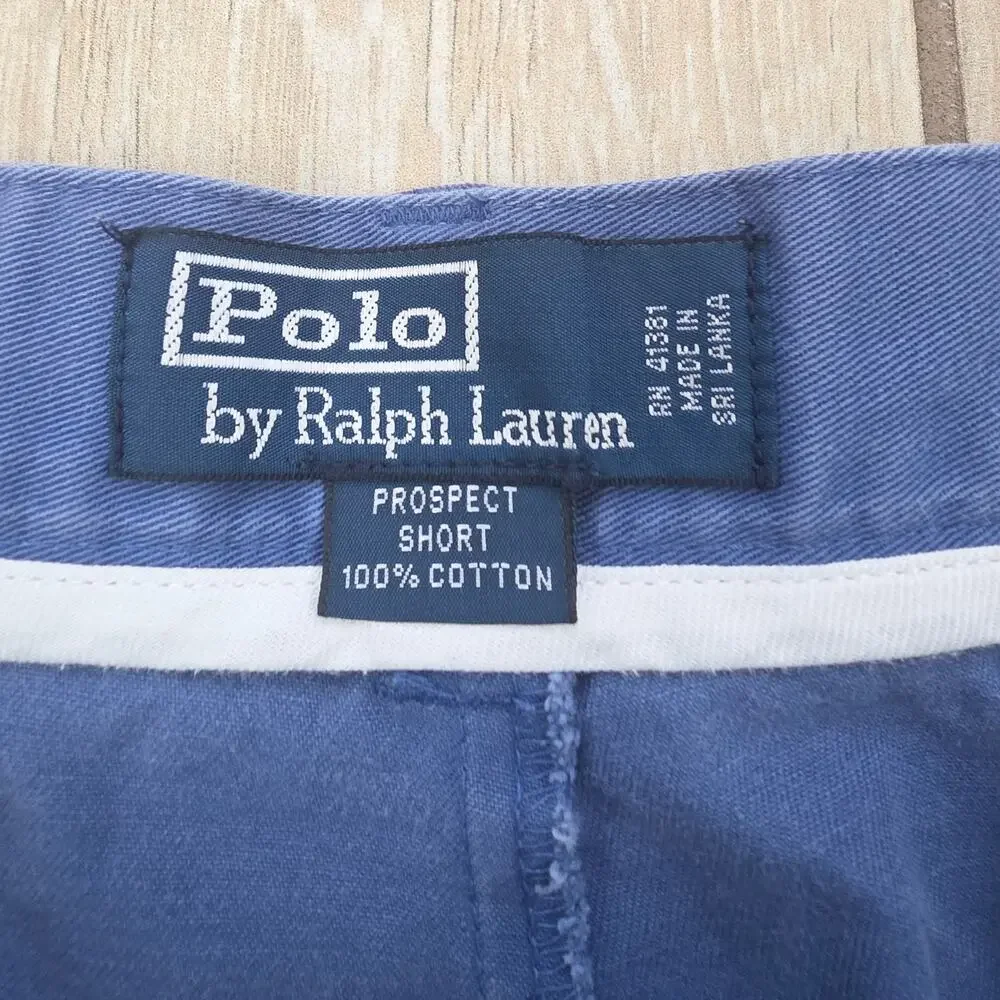 Polo Ralph Lauren Prospect Shorts Mens 35 Blue Cotton Chino Preppy Classic Fit
